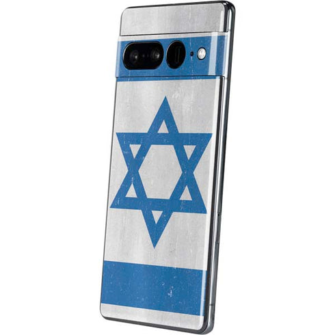 Israel Flag Distressed Google Pixel 7 Pro Skin